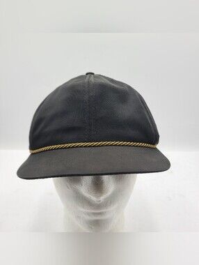 B55 Union Made Vintage Black 50s  Hat Size 7 1/2 Cap Union Made USA